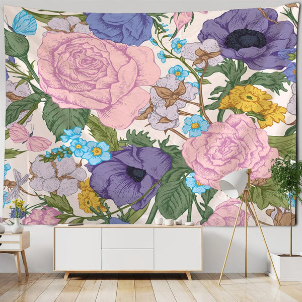 Flower Art Tapestry-ToShay.org