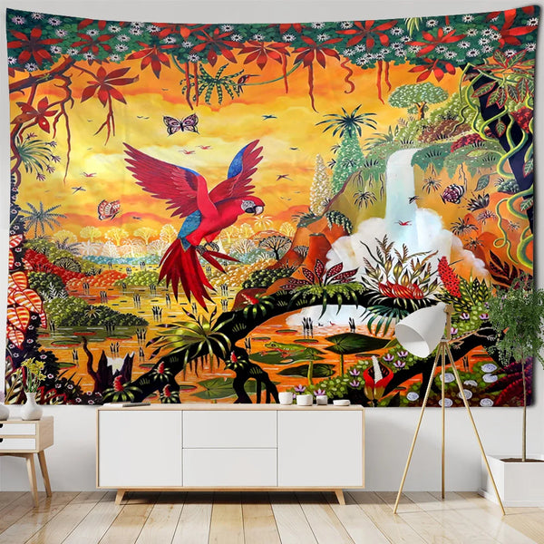 Mushroom Forest Art Tapestry-ToShay.org