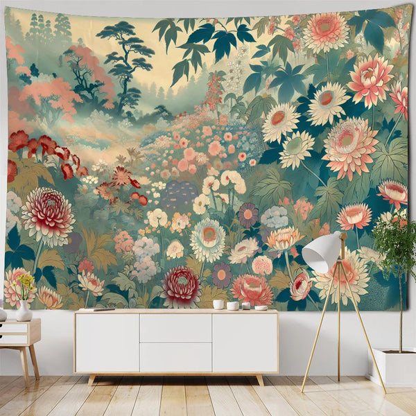 Flower Art Tapestry-ToShay.org