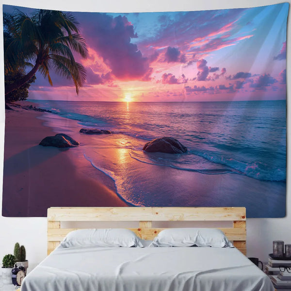 Seaside Sunset Tapestry-ToShay.org