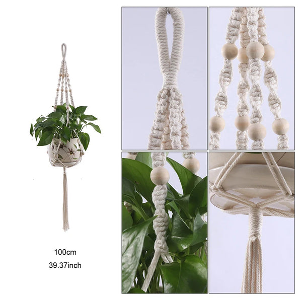 Macrame Plant Hanger Baskets-ToShay.org