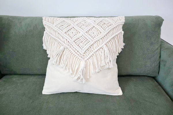 Macrame Cushion Cover-ToShay.org