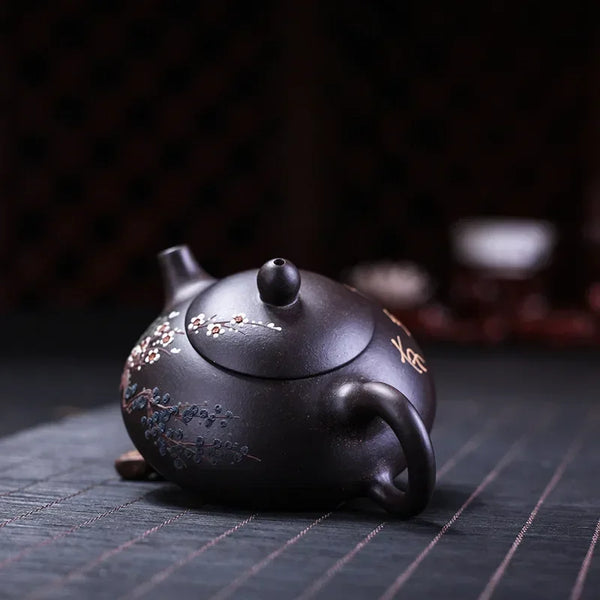 Plum Blossom Clay Tea Pot-ToShay.org