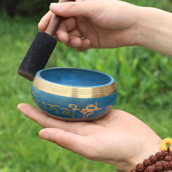 Blue Tibetan Singing Bowl-ToShay.org