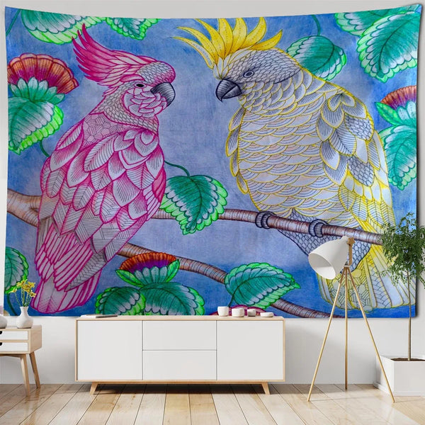 Garden Bird Art Tapestry-ToShay.org