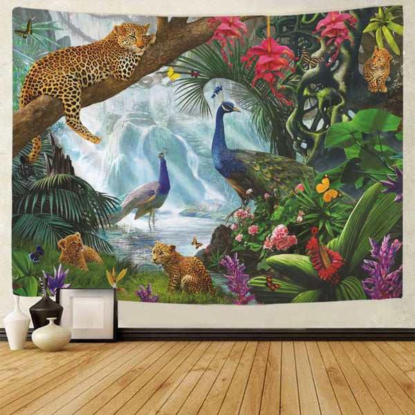 Jungle Animal Tapestry-ToShay.org