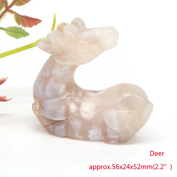 Pink Blossom Agate Animals-ToShay.org