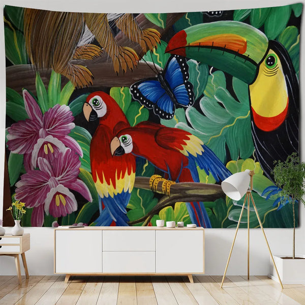 Garden Bird Art Tapestry-ToShay.org