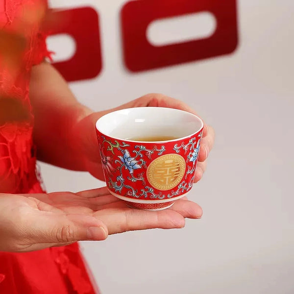 Red Ceramic Tea Sets-ToShay.org