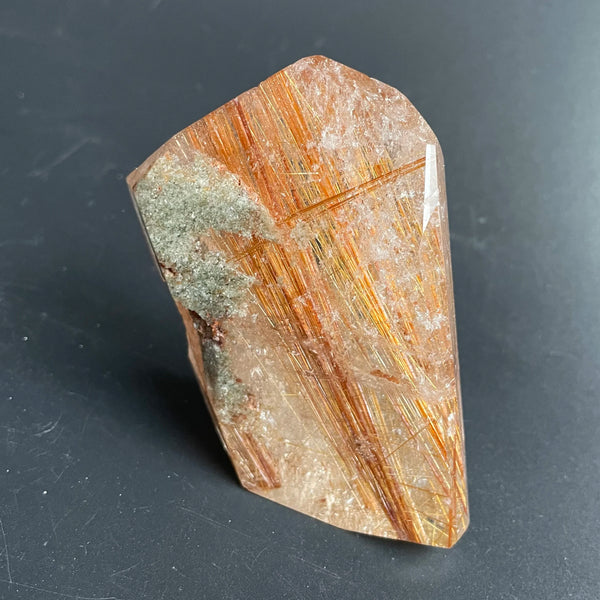 Orange Rutilated Quartz Rock-ToShay.org