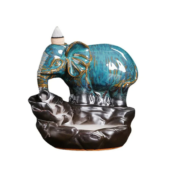 Elephant Backflow Incense Burner-ToShay.org