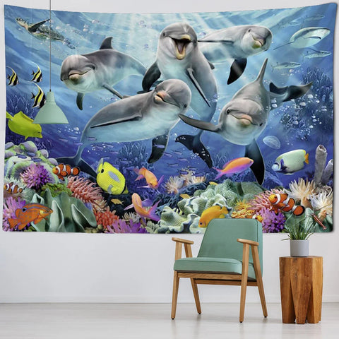 Dolphin Tapestry-ToShay.org