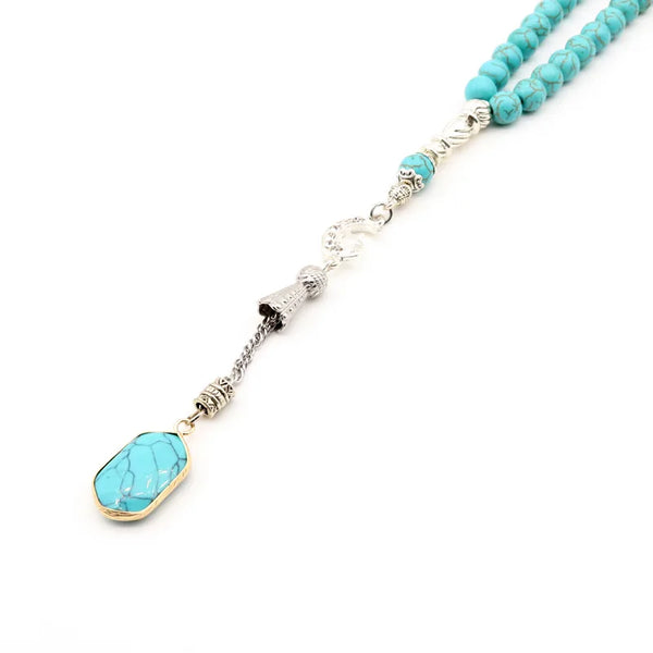 Blue Turquoise Prayer Beads-ToShay.org