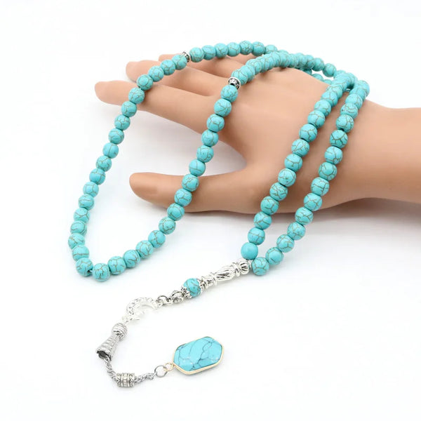 Blue Turquoise Prayer Beads-ToShay.org