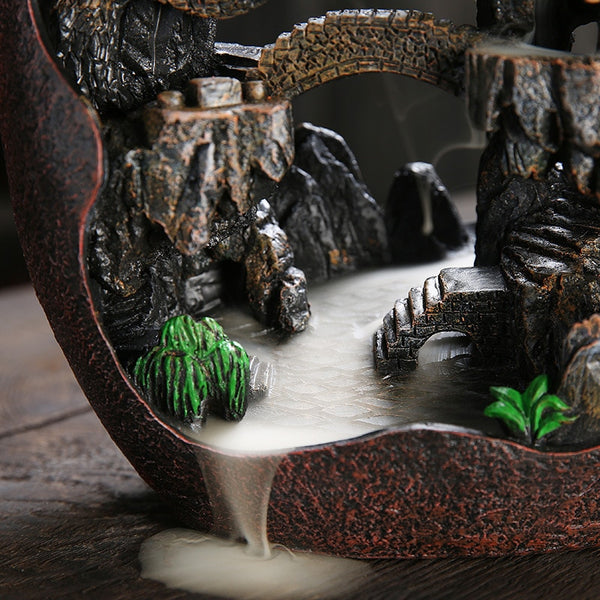 Mountain Waterfall Incense Burner-ToShay.org