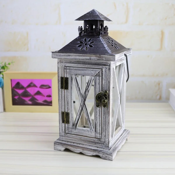 Wood Candle Lantern-ToShay.org