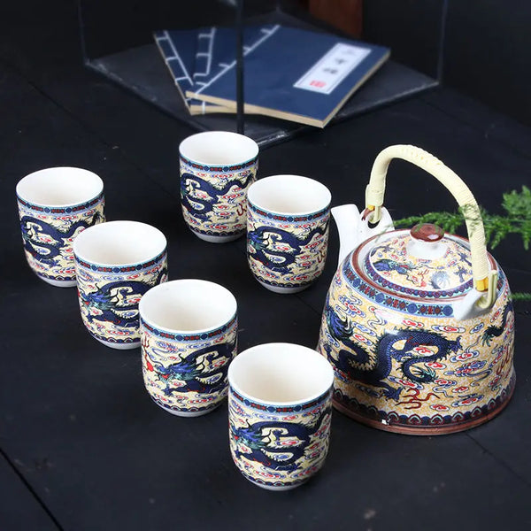 Glazed Ceramic Tea Set-ToShay.org