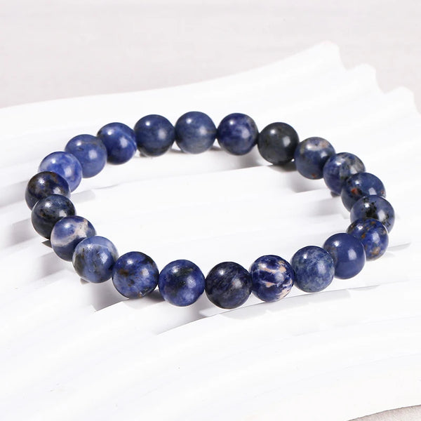 Blue Sodalite Bead Bracelet-ToShay.org