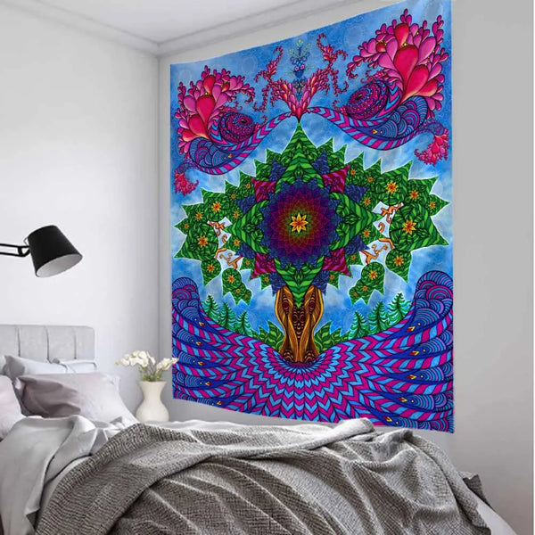 Psychedelic Art Tapestry-ToShay.org