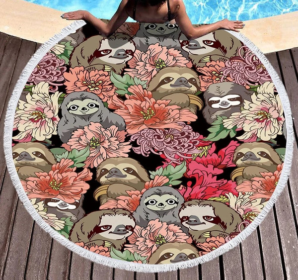 Flower Pet Beach Mat-ToShay.org