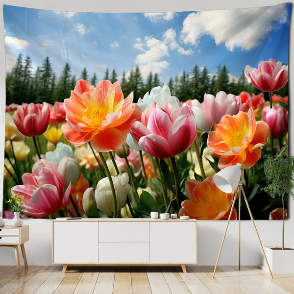 Flower Art Tapestry-ToShay.org