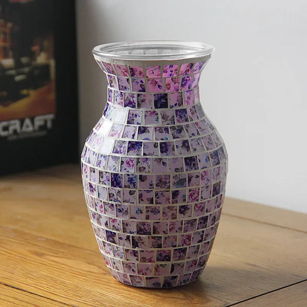 Mosaic Glass Vase-ToShay.org