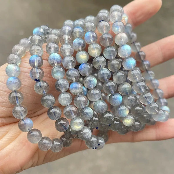 Grey Moonstone Bead Bracelets-ToShay.org