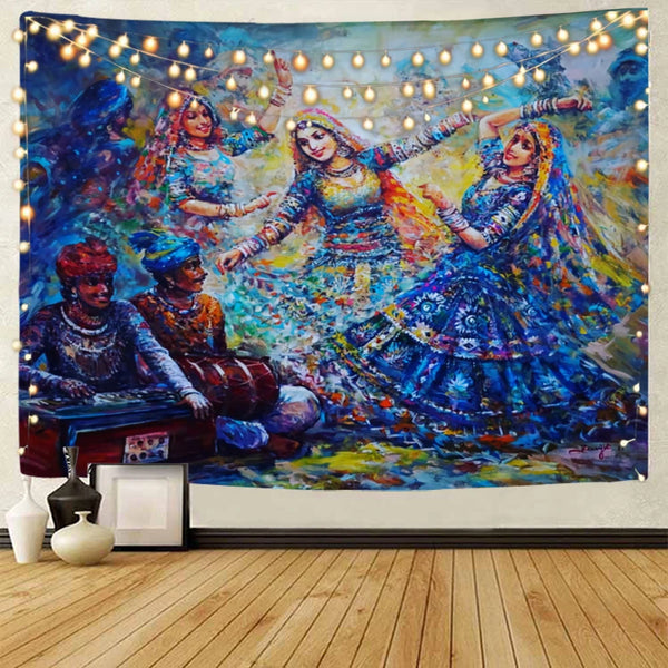 Indian Dance Art Tapestry-ToShay.org