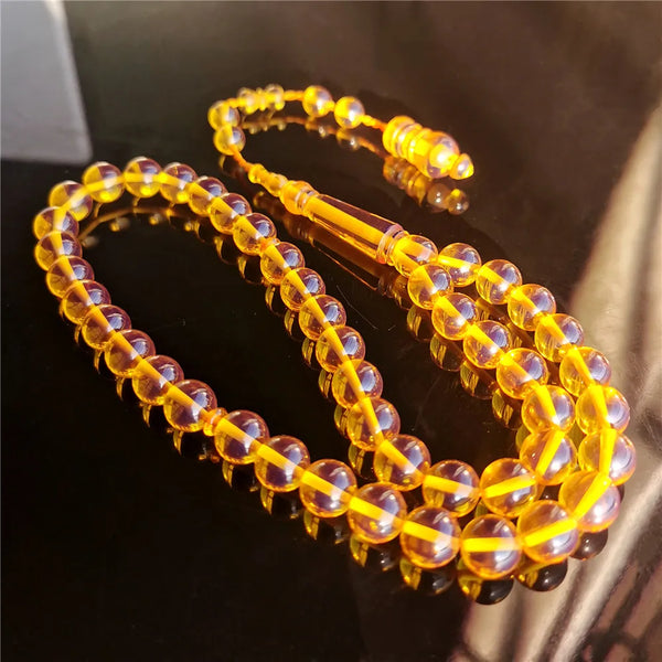 Yellow Amber Prayer Beads-ToShay.org