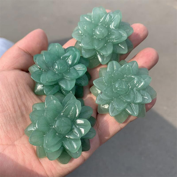 Green Aventurine Flower-ToShay.org