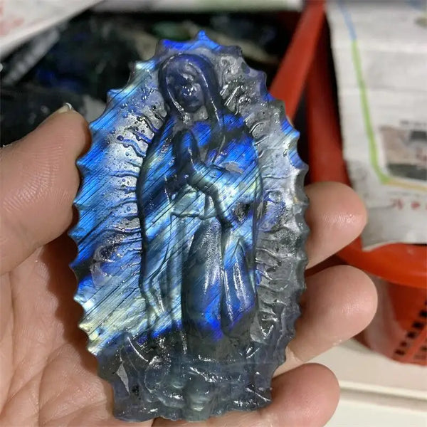 Blue Labradorite Madonna-ToShay.org