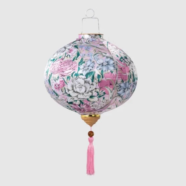 Flower Print Cloth Lantern-ToShay.org