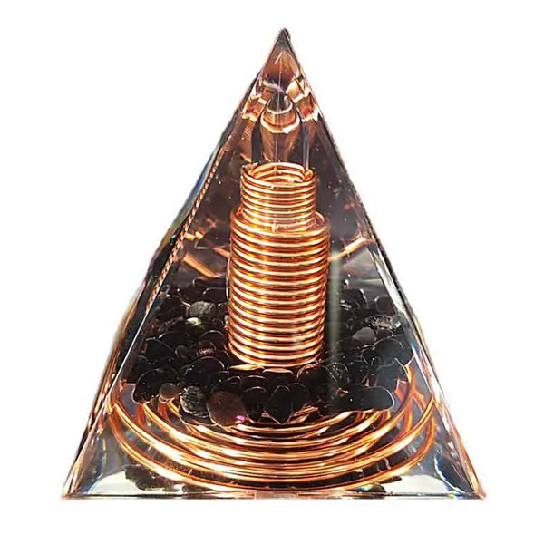 Black Obsidian Orgonite Pyramid-ToShay.org