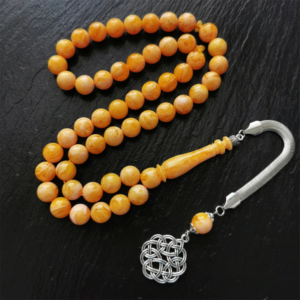 Yellow Amber Prayer Beads-ToShay.org