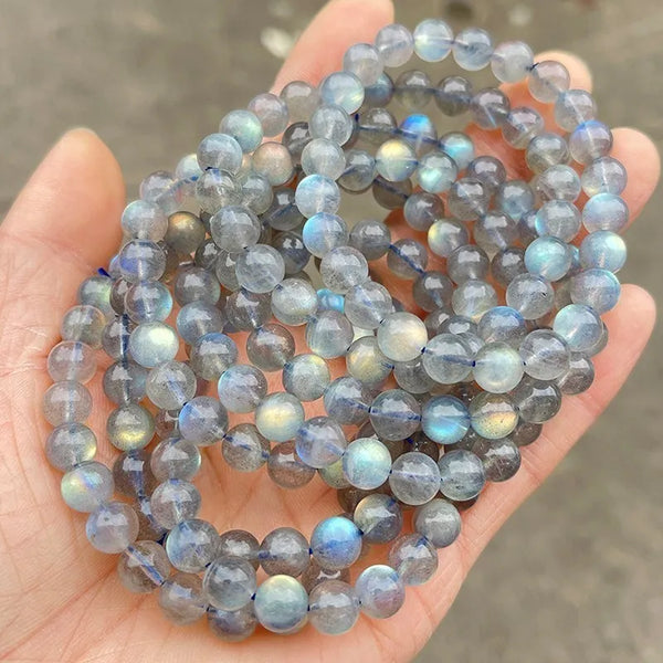 Grey Moonstone Bead Bracelets-ToShay.org