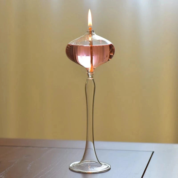 Clear Glass Oil Lamp-ToShay.org