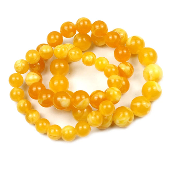 Yellow Beeswax Bead Bracelets-ToShay.org