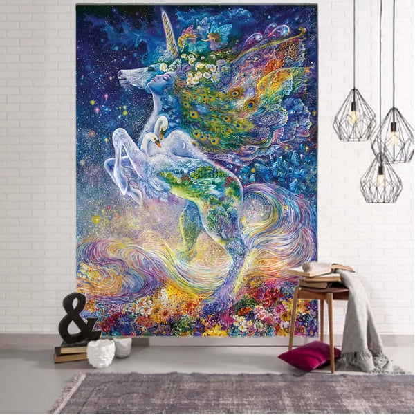 Fantasy Angel Art Tapestry-ToShay.org