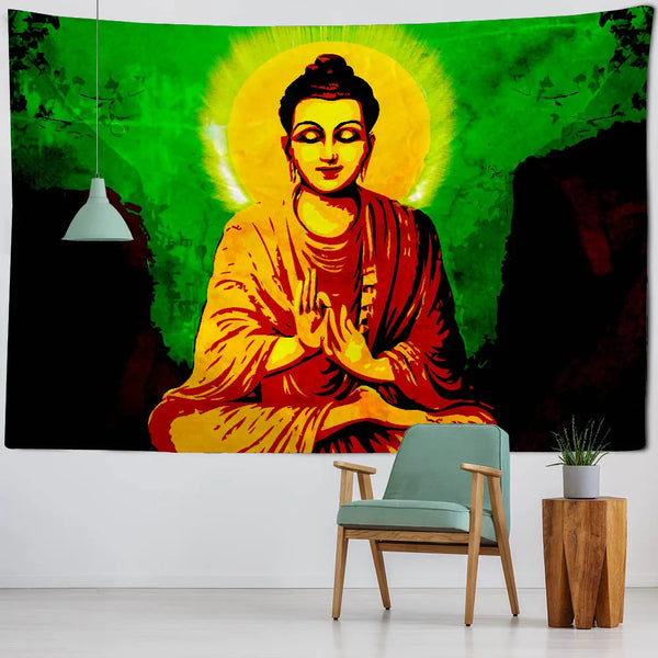 Buddha Meditation Tapestry-ToShay.org