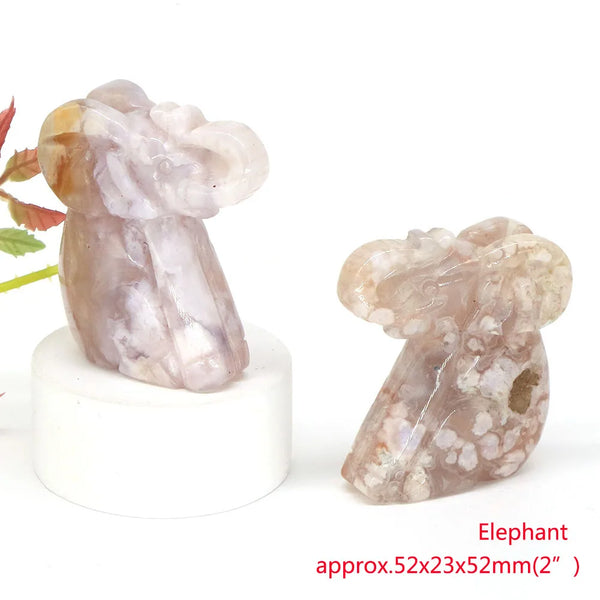 Pink Blossom Agate Animals-ToShay.org