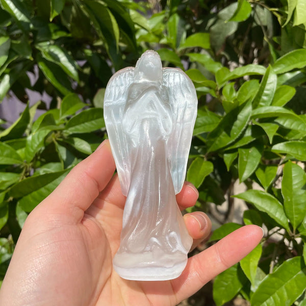 White Selenite Angel-ToShay.org