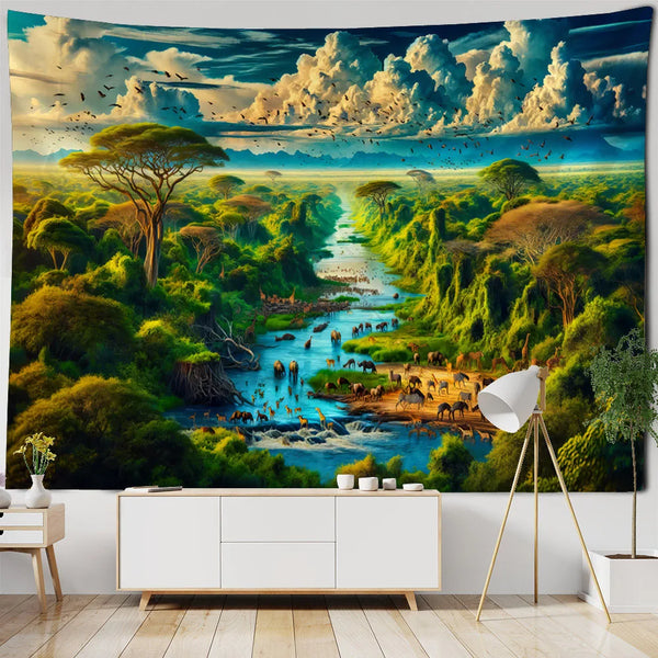 Jungle Animals Tapestry-ToShay.org