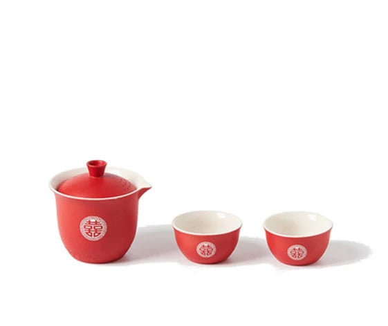 Red Ceramic Tea Sets-ToShay.org