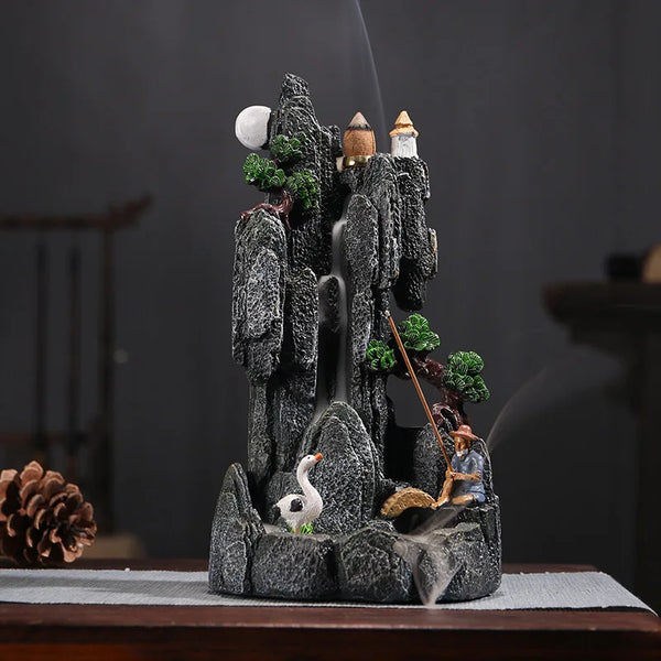 Mountain Backflow Incense Burner-ToShay.org