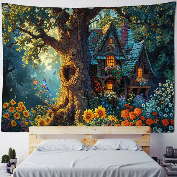 Fairy Tale Forest Tapestry-ToShay.org