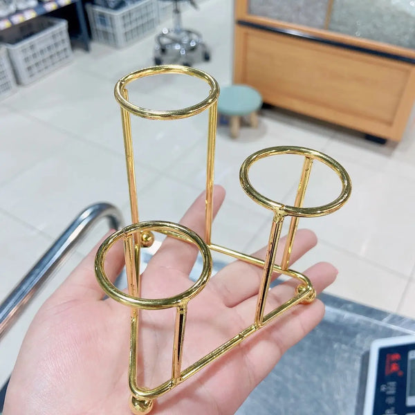 Gold Three Tier Ball Stand-ToShay.org