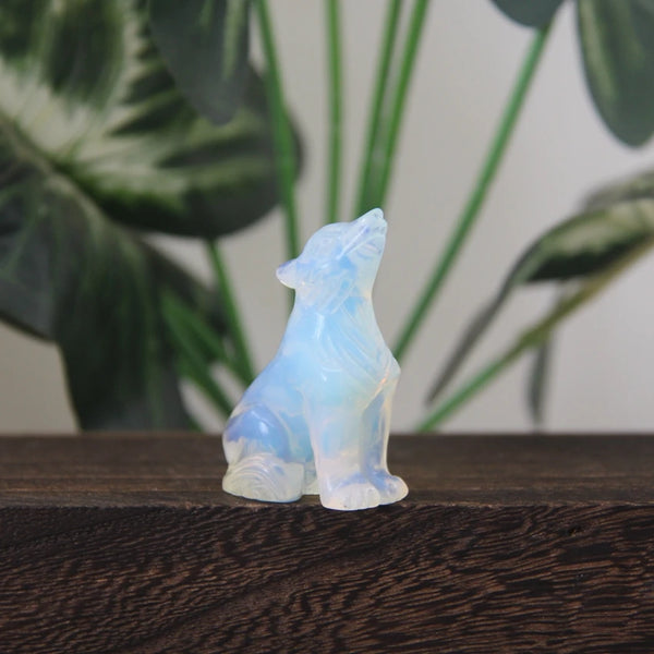 Mixed Crystal Wolf Statues-ToShay.org