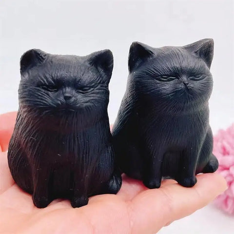 Black Obsidian Cat-ToShay.org