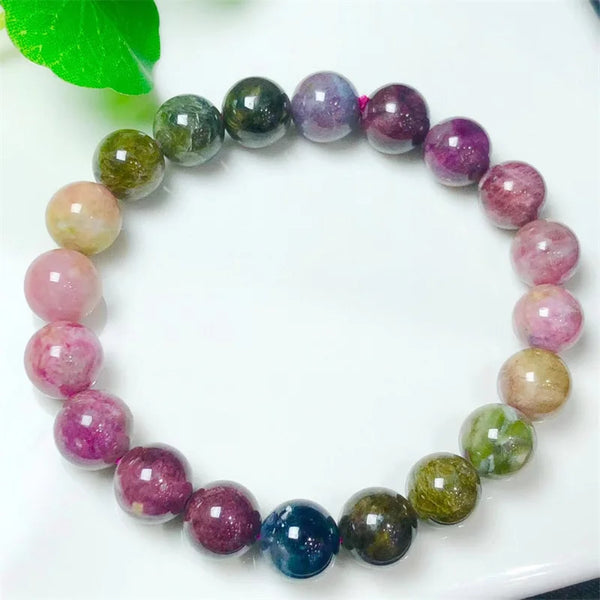 Pink Tourmaline Bead Bracelet-ToShay.org