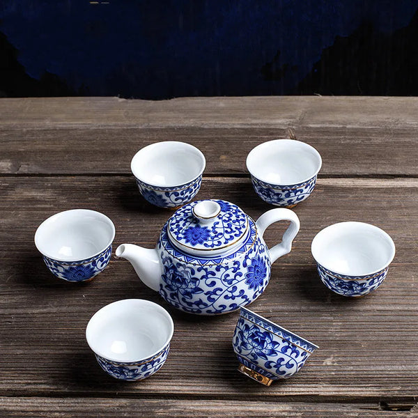 Blue White Porcelain Tea Sets-ToShay.org